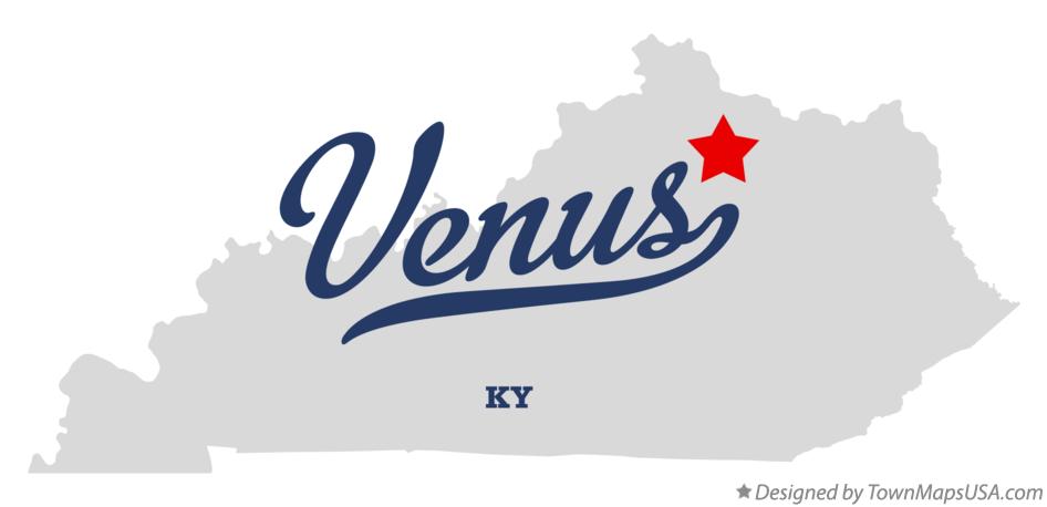 Map of Venus Kentucky KY