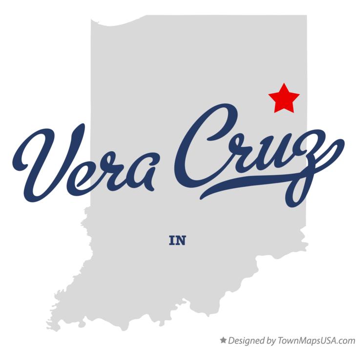 Map of Vera Cruz Indiana IN