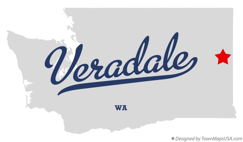 Map of Veradale Washington WA