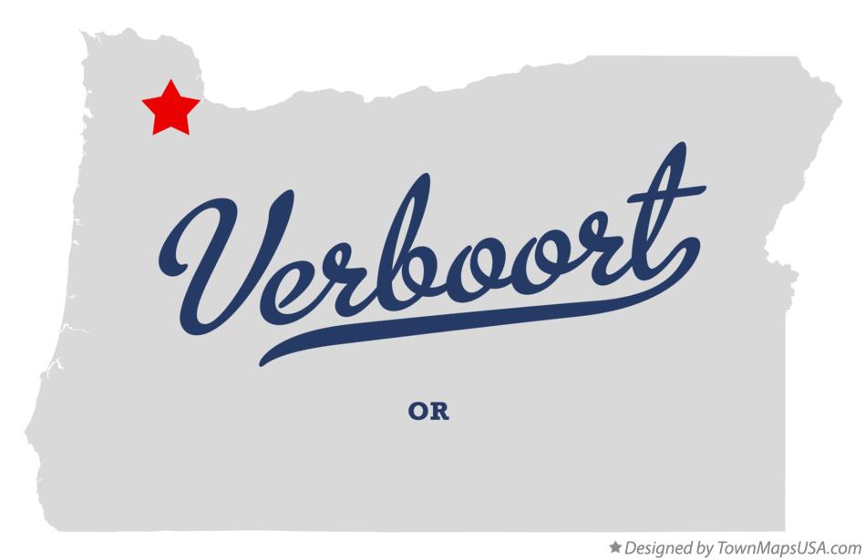 Map of Verboort Oregon OR