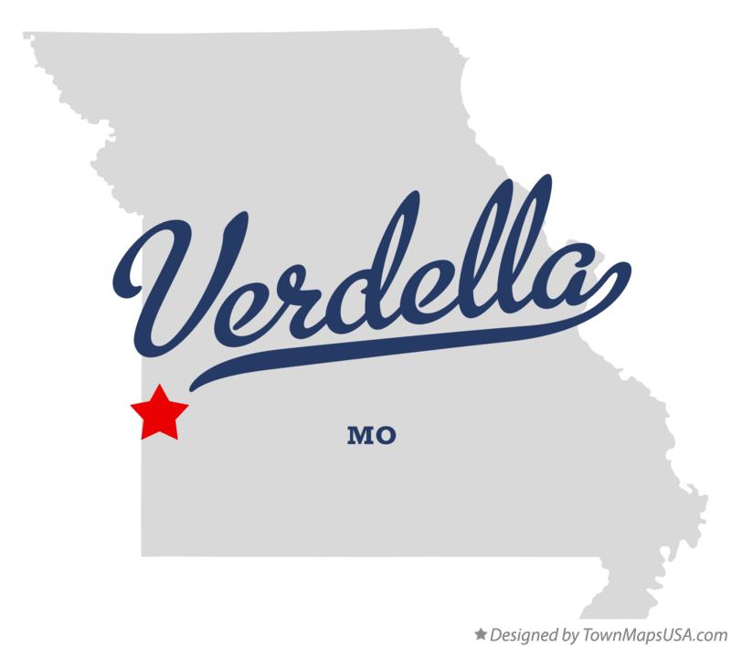 Map of Verdella Missouri MO