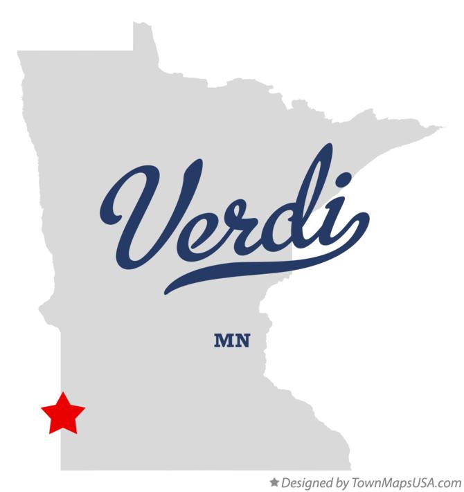Map of Verdi Minnesota MN