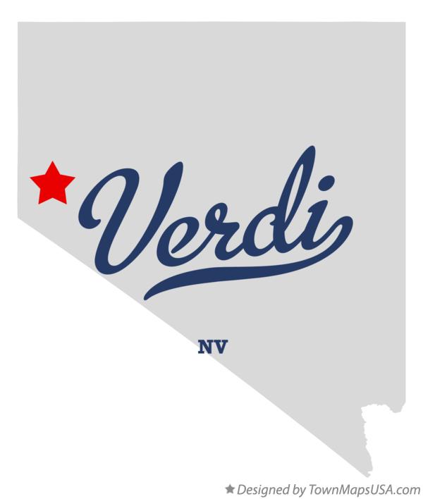 Map of Verdi Nevada NV