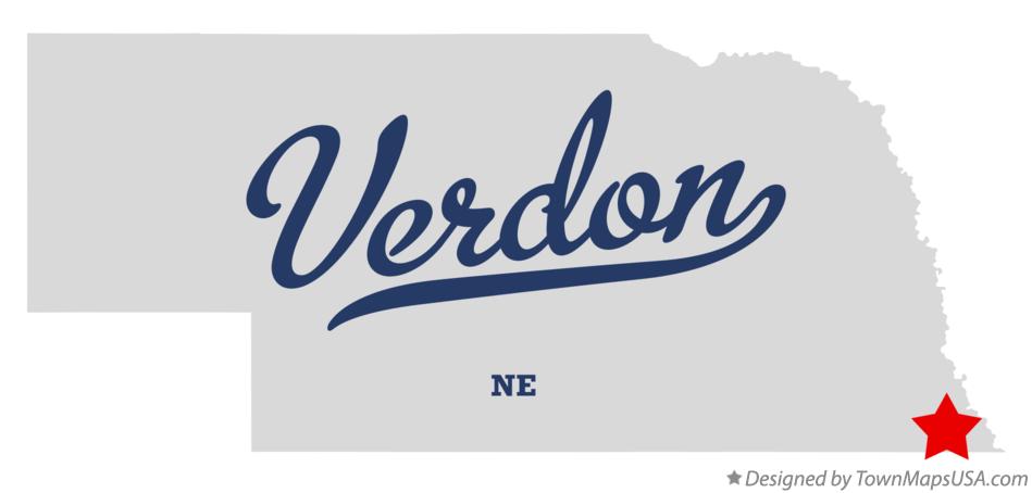 Map of Verdon Nebraska NE