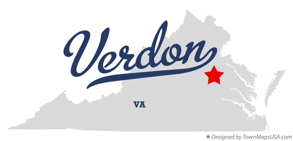 Map of Verdon Virginia VA