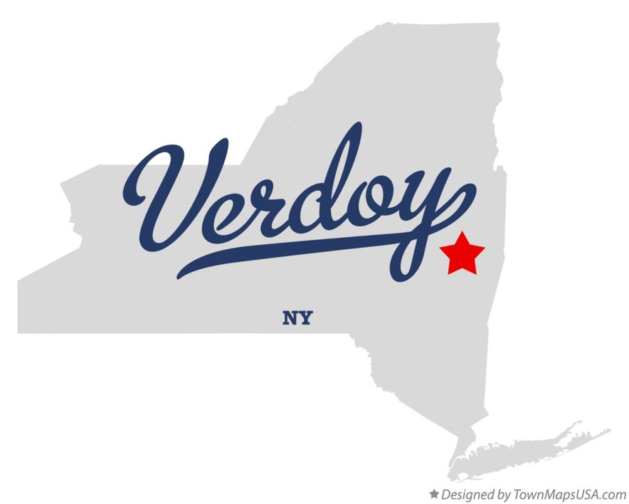 Map of Verdoy New York NY