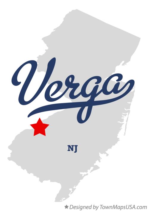 Map of Verga New Jersey NJ