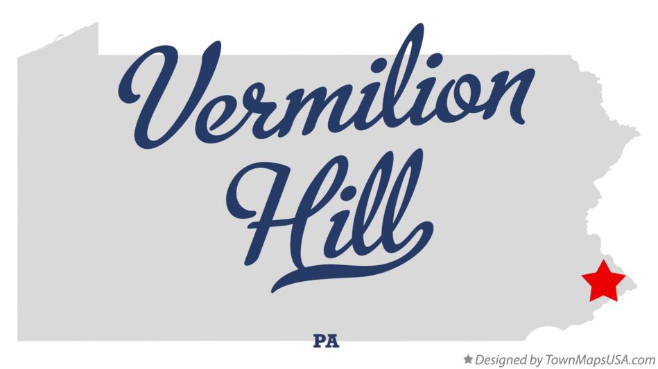 Map of Vermilion Hill Pennsylvania PA