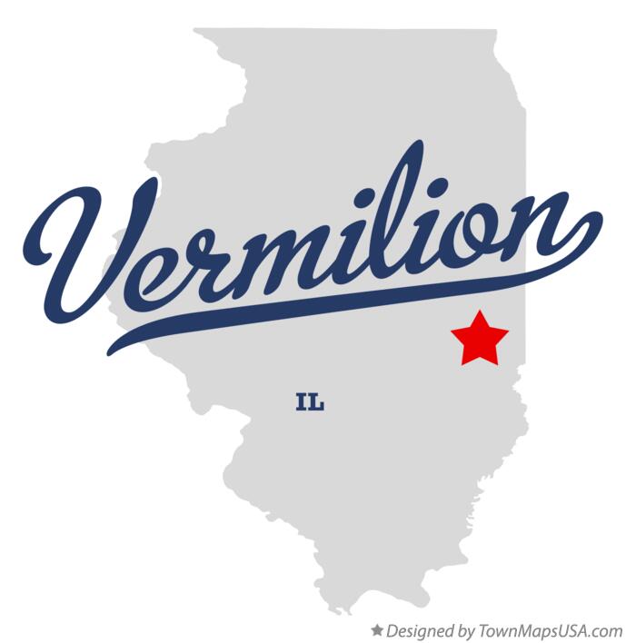 Map of Vermilion Illinois IL