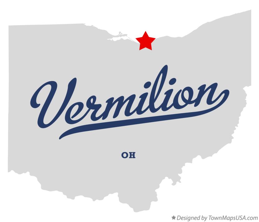 Map of Vermilion Ohio OH