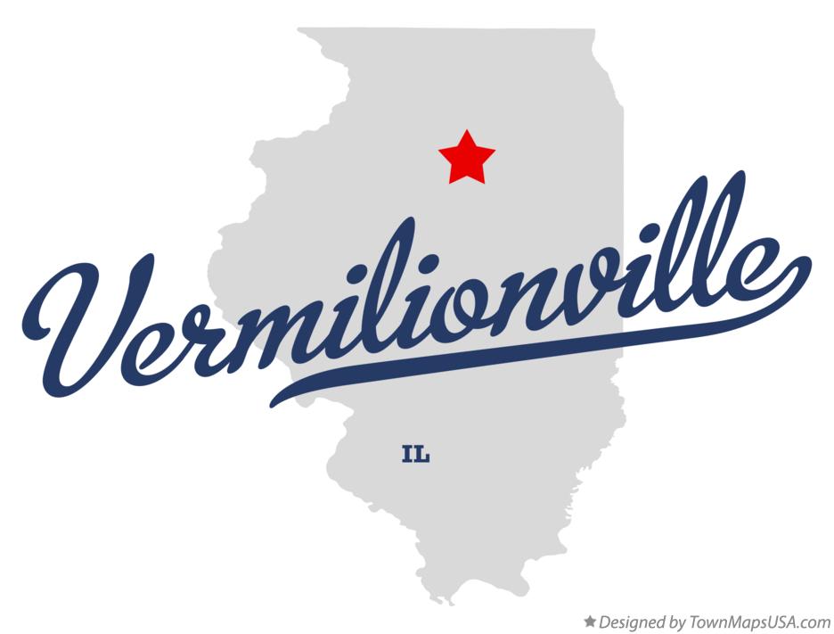 Map of Vermilionville Illinois IL