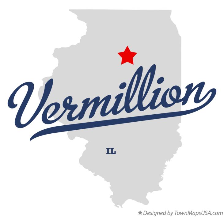 Map of Vermillion Illinois IL