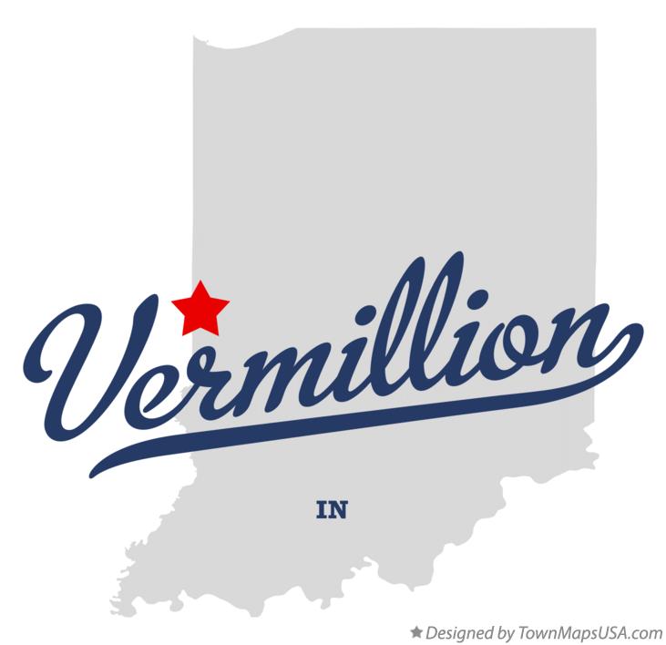 Map of Vermillion Indiana IN