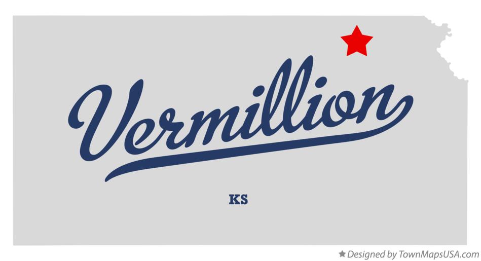 Map of Vermillion Kansas KS