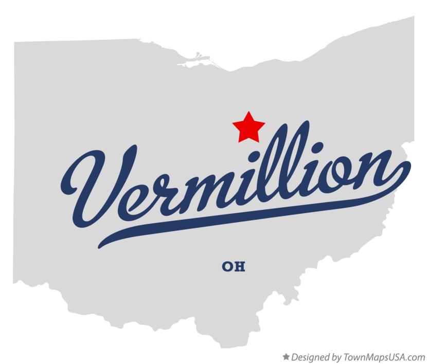 Map of Vermillion Ohio OH
