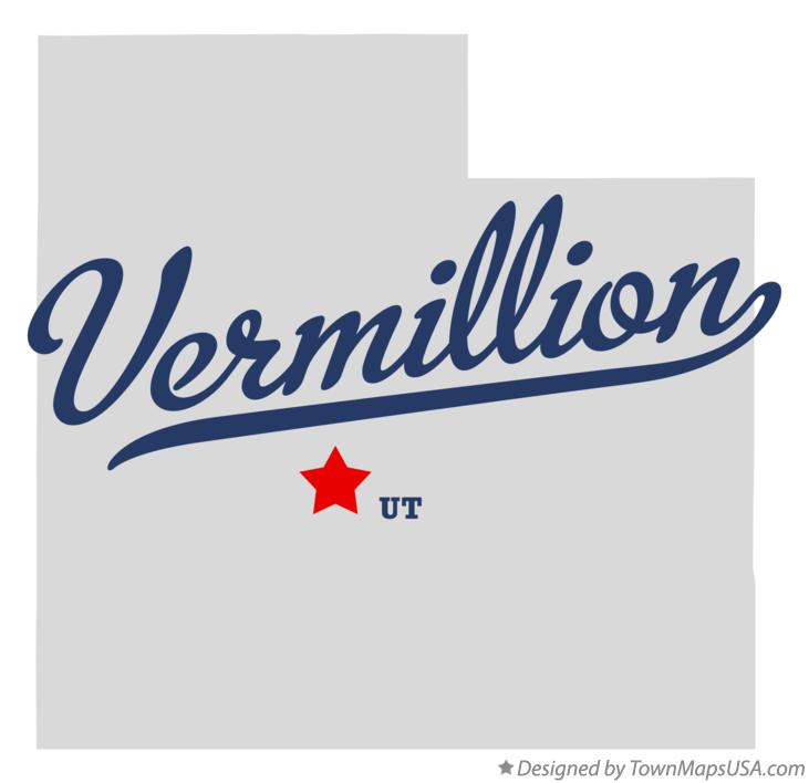 Map of Vermillion Utah UT