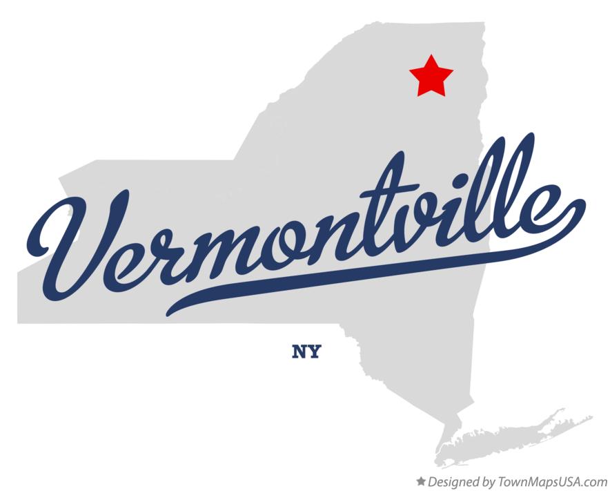 Map of Vermontville New York NY