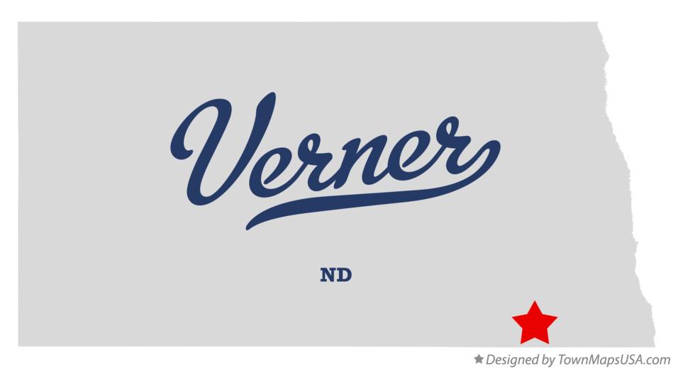 Map of Verner North Dakota ND