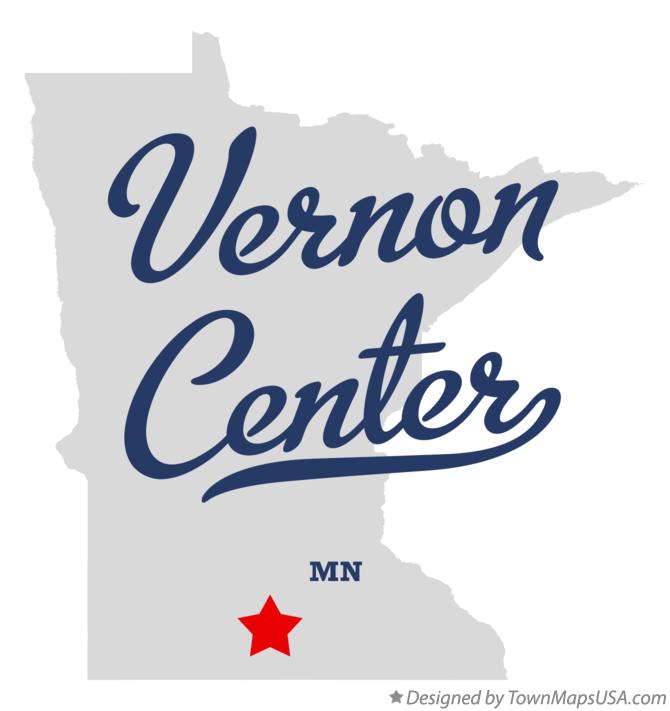 Map of Vernon Center Minnesota MN