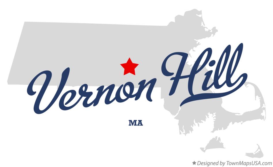 Map of Vernon Hill Massachusetts MA