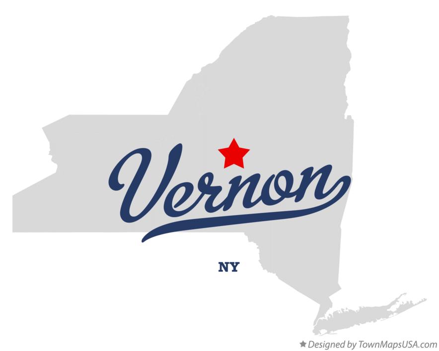 Map of Vernon New York NY