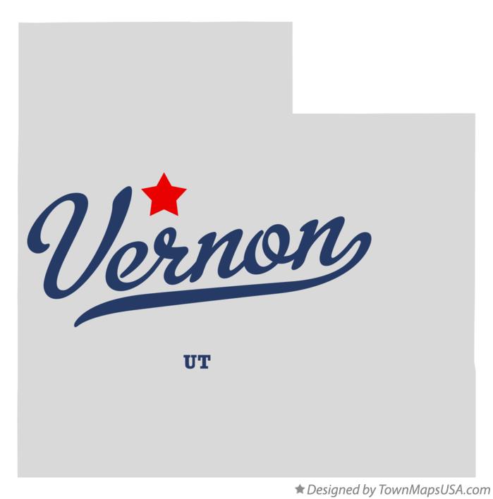 Map of Vernon Utah UT