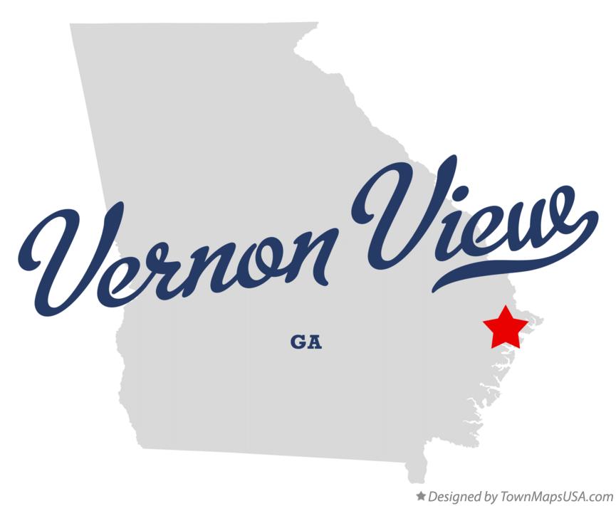 Map of Vernon View Georgia GA