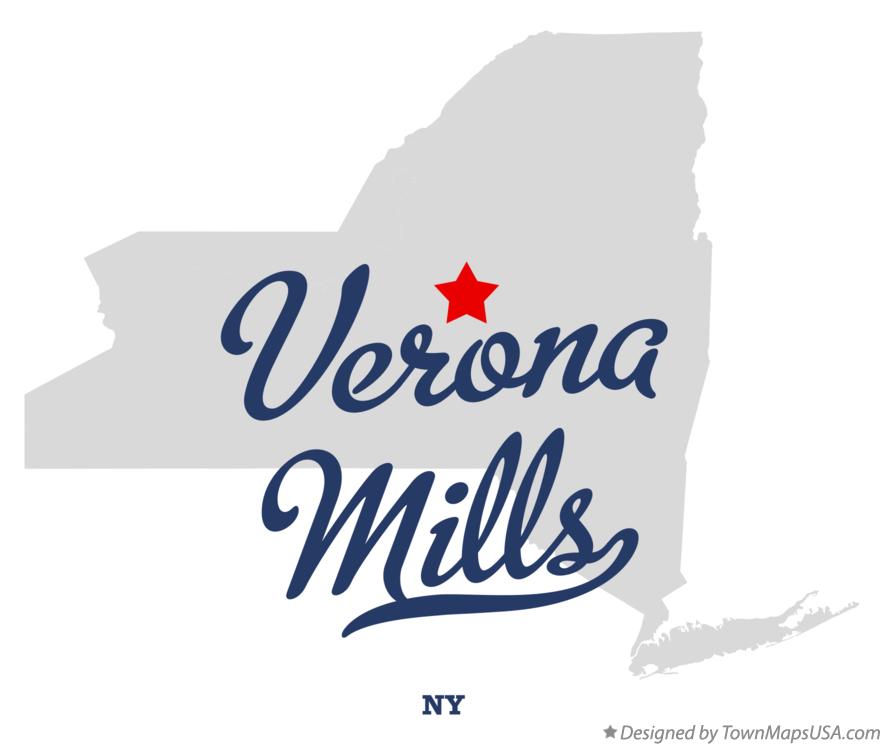 Map of Verona Mills New York NY