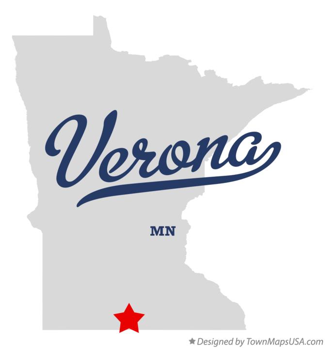 Map of Verona Minnesota MN