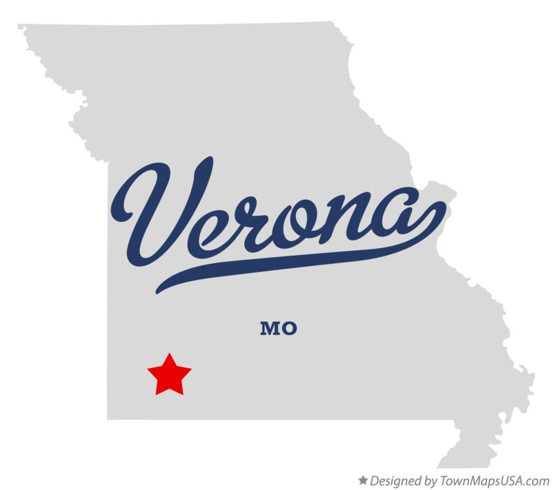 Map of Verona Missouri MO