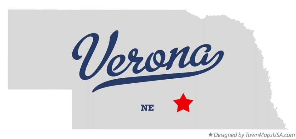 Map of Verona Nebraska NE
