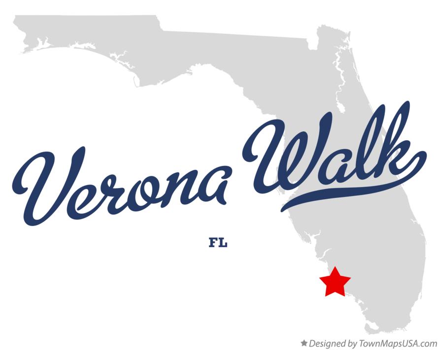 Map of Verona Walk Florida FL