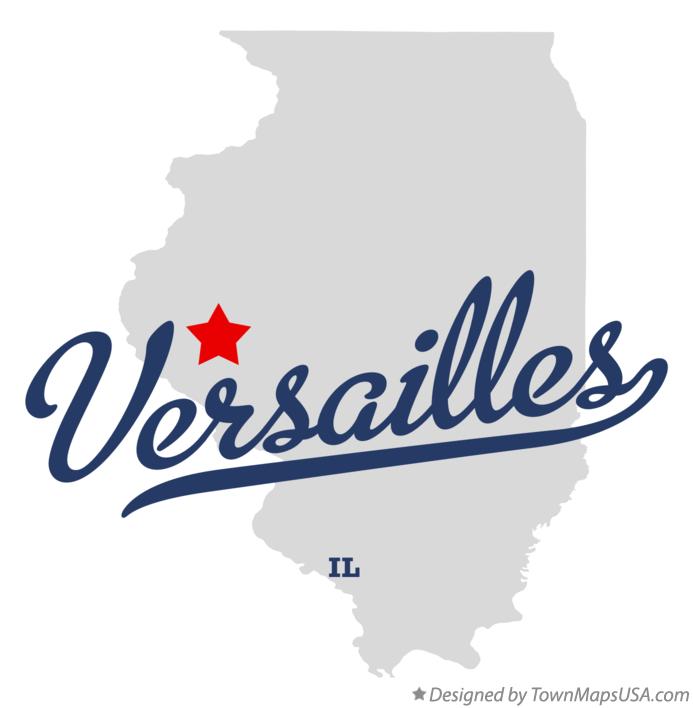 Map of Versailles Illinois IL