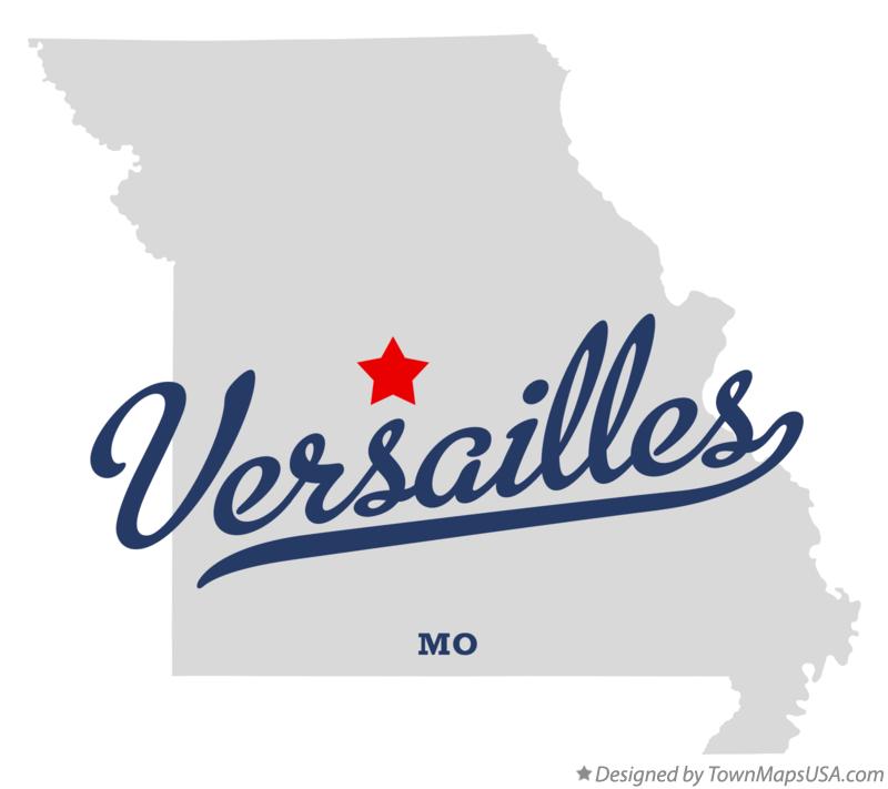 Map of Versailles Missouri MO