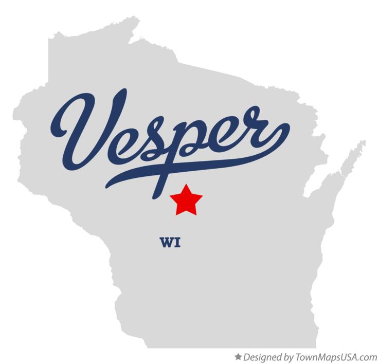 Map of Vesper Wisconsin WI