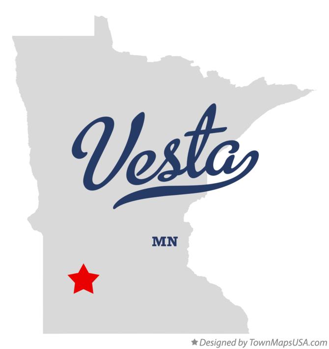 Map of Vesta Minnesota MN