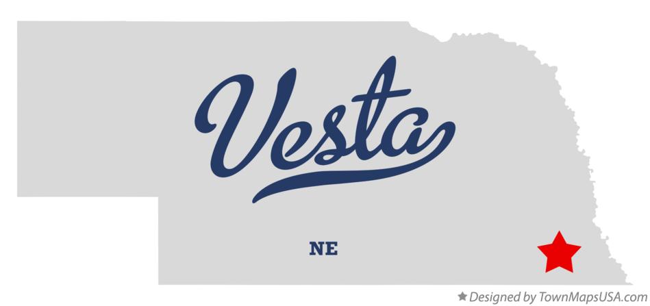 Map of Vesta Nebraska NE