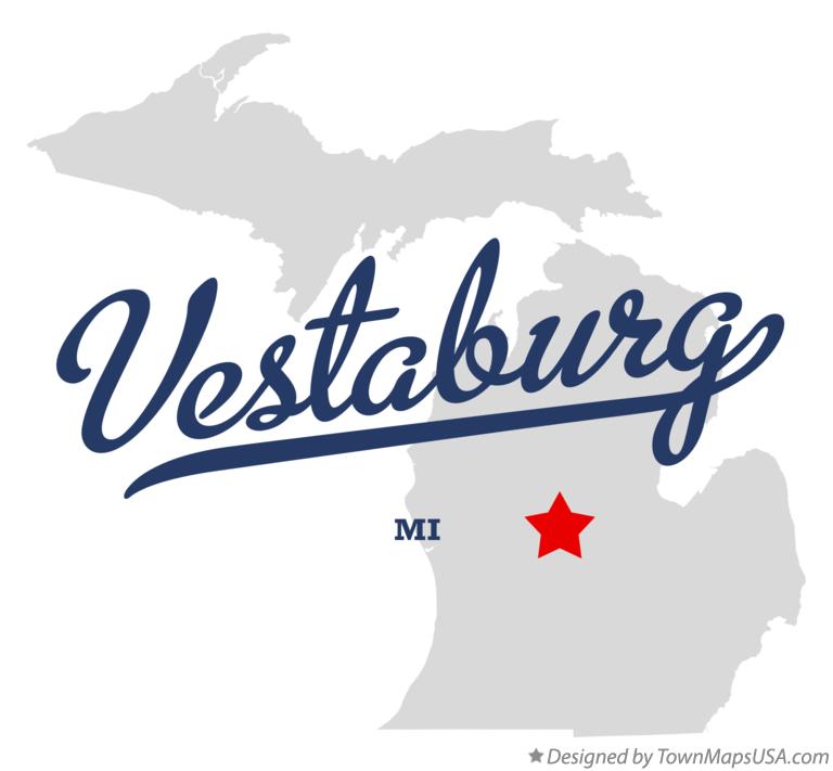 Map of Vestaburg Michigan MI