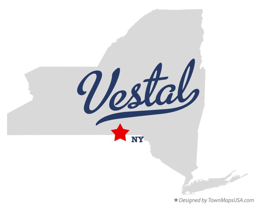 Map of Vestal New York NY
