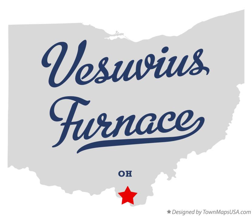 Map of Vesuvius Furnace Ohio OH