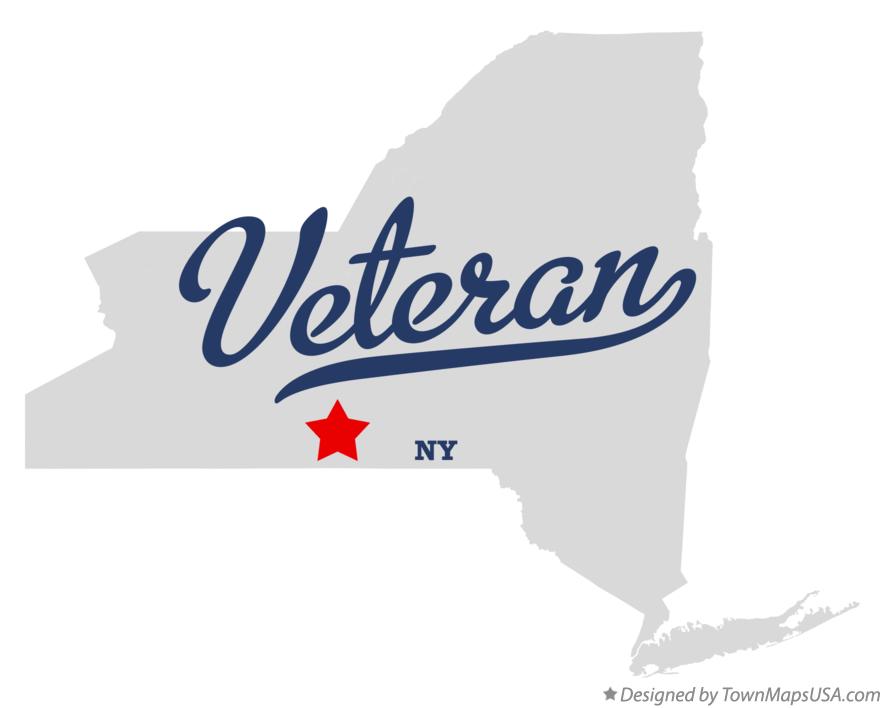 Map of Veteran New York NY