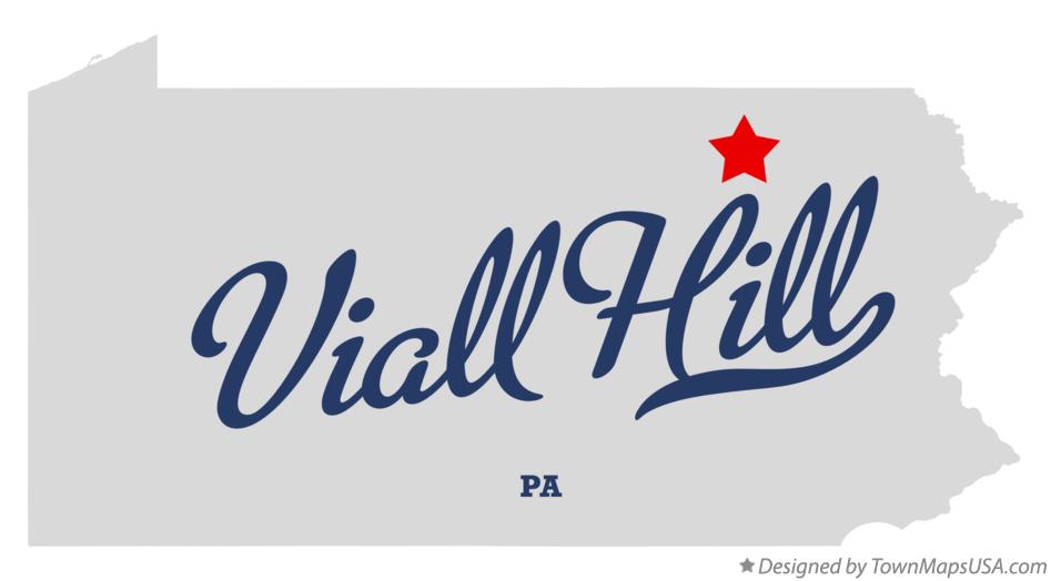 Map of Viall Hill Pennsylvania PA