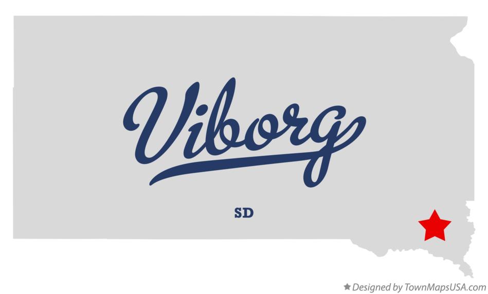 Map of Viborg South Dakota SD