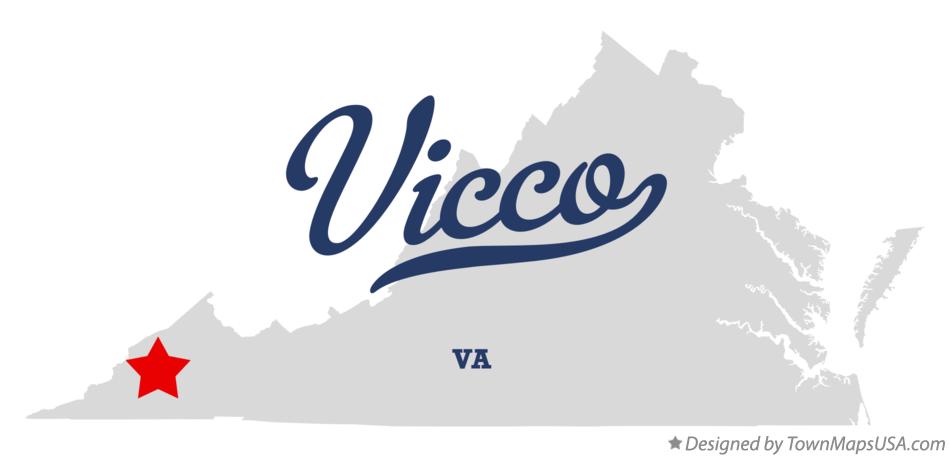Map of Vicco Virginia VA