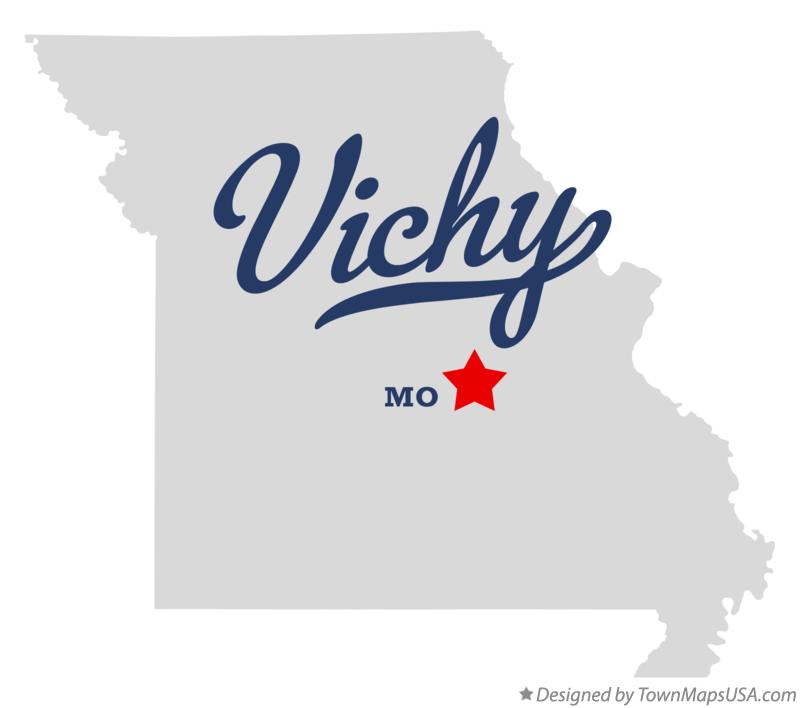 Map of Vichy Missouri MO