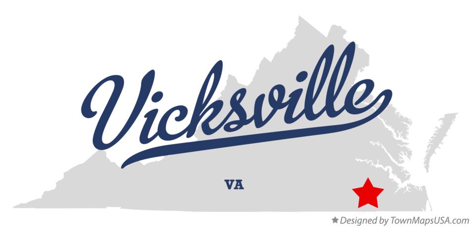 Map of Vicksville Virginia VA