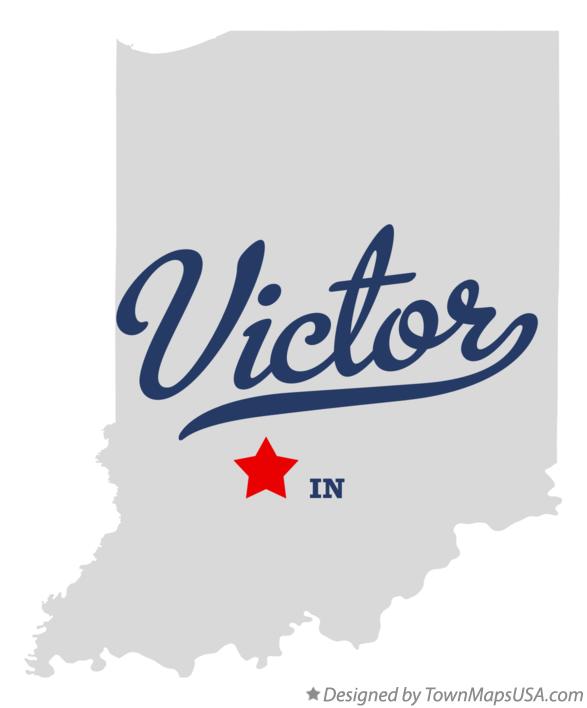 Map of Victor Indiana IN