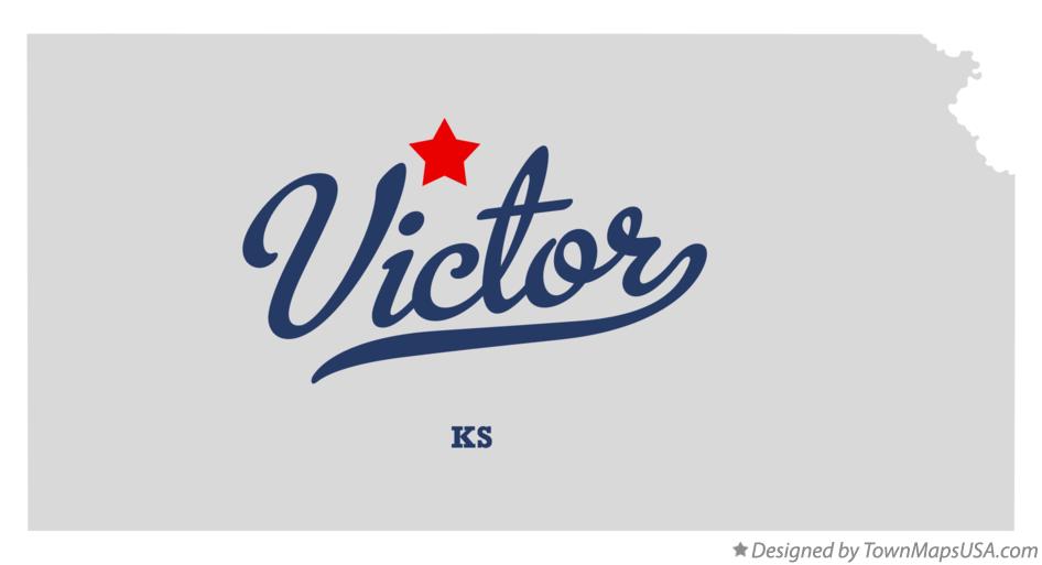 Map of Victor Kansas KS