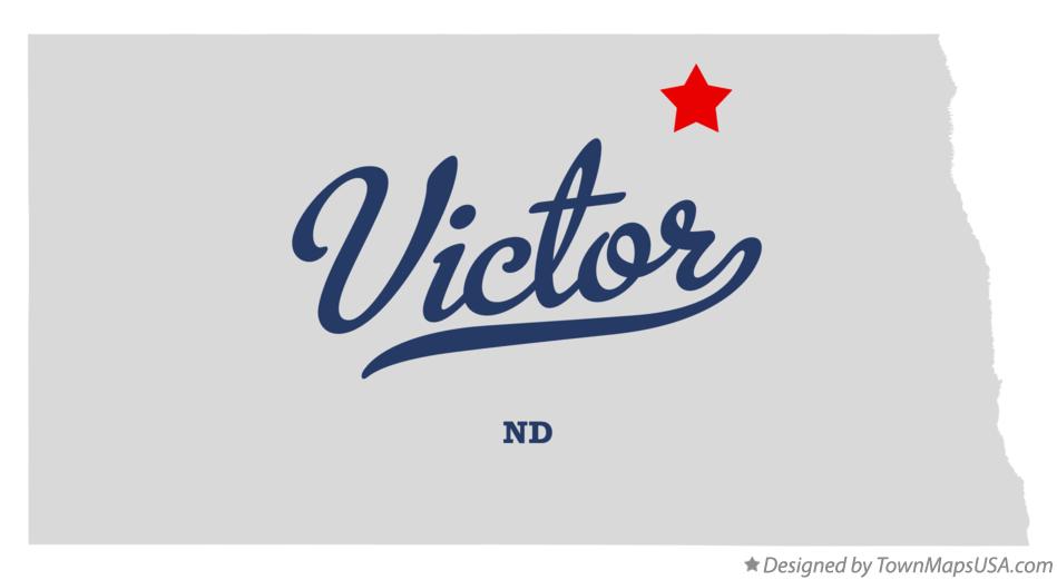 Map of Victor North Dakota ND