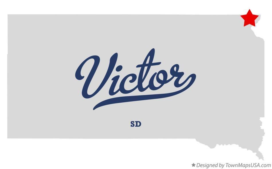 Map of Victor South Dakota SD